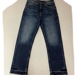 Zara Dark Blue Straight Jeans